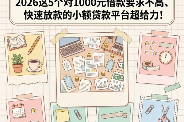征信有逾期也能秒到账?2026这5个对1000元借款要求不高、快速放款的小额贷款平台超给力