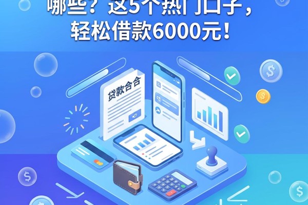 2026年最新的口子贷款有哪些?这5个热门口子,轻松借款6000元!