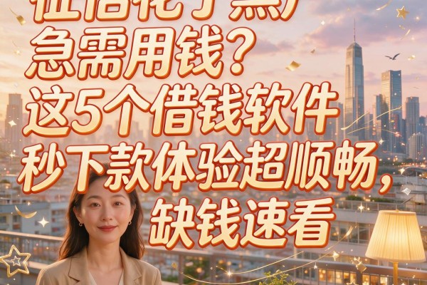 征信花了黑户急需用钱？这5个借钱软件秒下款体验超顺畅，缺钱速看