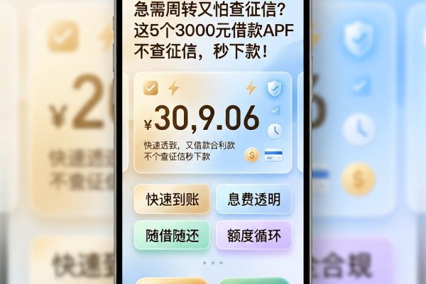 急需周转又怕查征信?这5个3000元借款APP不查征信,秒下款!