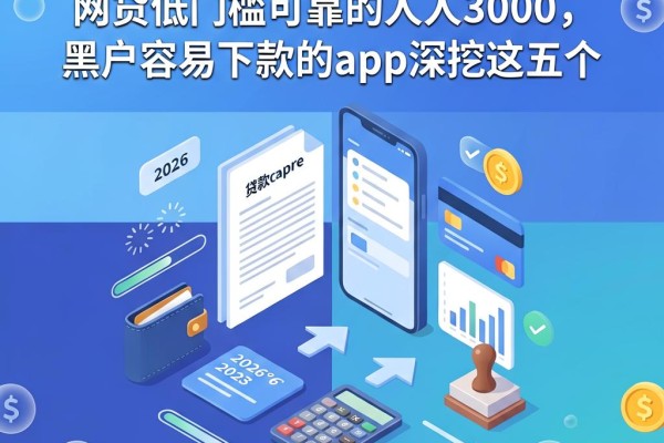 2026年必看!网贷低门槛可靠的人人3000,黑户容易下款的app深挖这五个