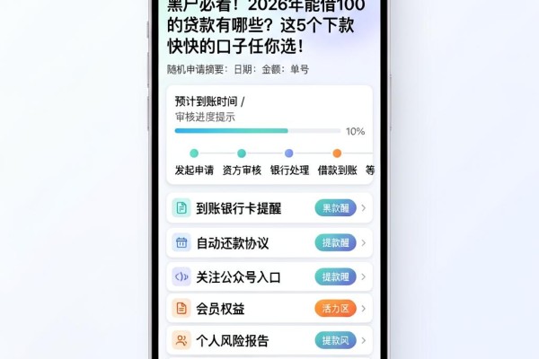 黑户必看！2026年能借100的贷款有哪些？这5个下款快的口子任你选！