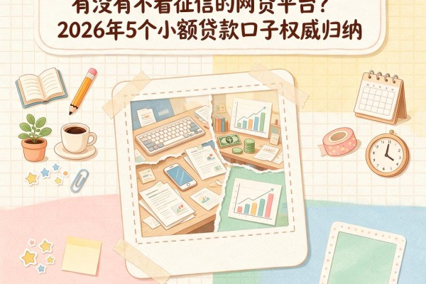 黑户必看!有没有不看征信的网贷平台?2026年5个小额贷款口子权威归纳