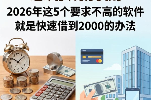 急用钱别慌!2026年这5个要求不高的软件,就是快速借到2000的办法