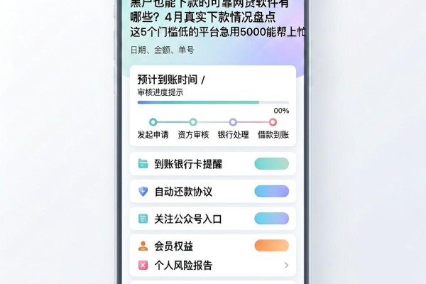 黑户也能下款的可靠网贷软件有哪些?4月真实下款情况盘点,这5个门槛低的平台急用5000能帮上忙