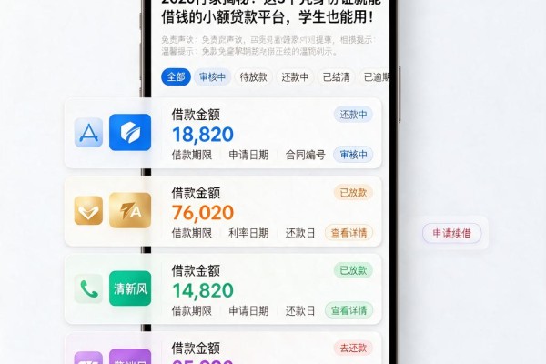 2026行家揭秘!这5个凭身份证就能借钱的小额贷款平台,学生也能用!