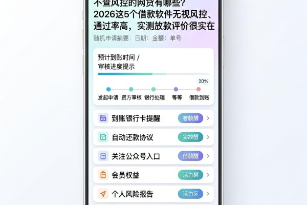 不查风控的网贷有哪些?2026这5个借款软件无视风控、通过率高,实测放款评价很实在