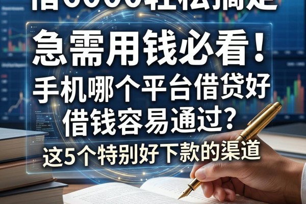急需用钱必看!手机哪个平台借贷好借钱容易通过?这5个特别好下款的渠道,借6000轻松搞定