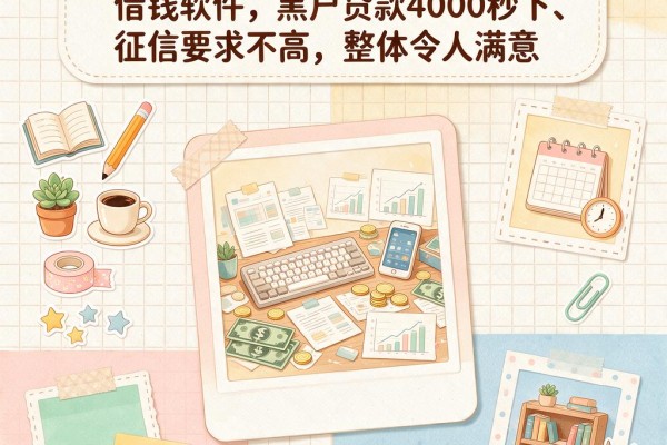 黑户必看！2026年这5个手机借钱软件，黑户贷款4000秒下、征信要求不高，整体令人满意