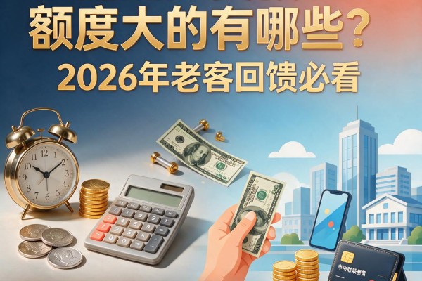 黑户贷款额度大的有哪些？2026年老客回馈必看，这5个额度高至1000的口子速速收藏