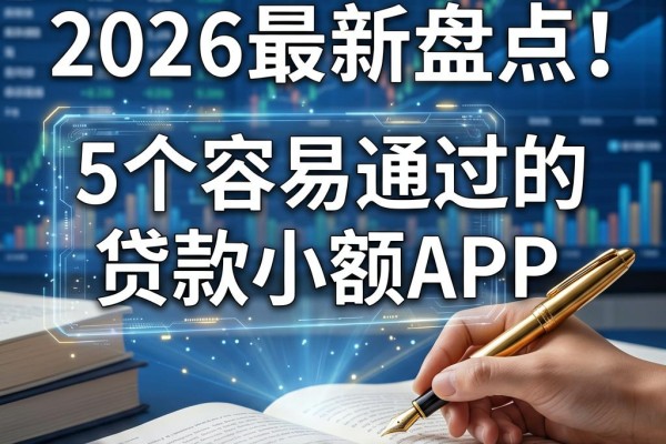 2026最新盘点！5个容易通过的贷款小额APP，借2000元好用又靠谱