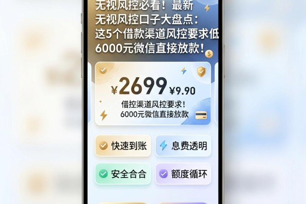 无视风控必看！最新无视风控口子大盘点：这5个借款渠道风控要求低，6000元微信直接放款