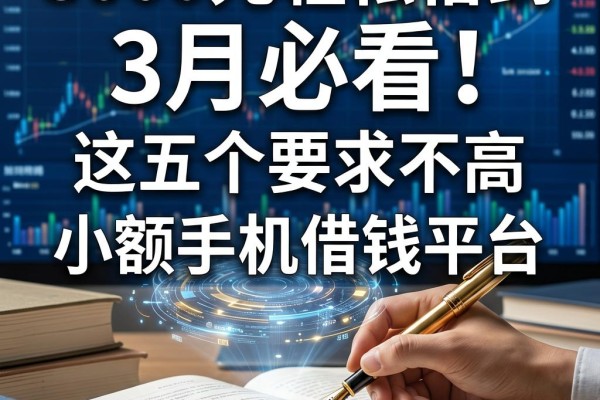 3月必看！这五个要求不高的小额手机借钱平台，3000元轻松借到