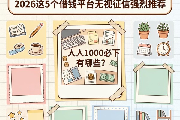 人人1000必下款软件有哪些？2026这5个借钱平台无视征信强烈推荐