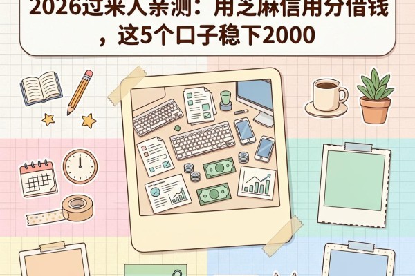 征信黑了烂了也能借!2026过来人亲测:用芝麻信用分借钱,这5个口子稳下2000