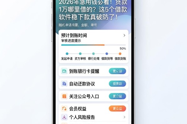 2026年急用钱必看！贷款1万哪里借的？这5个借款软件稳下款真破防了！