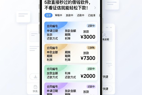 5款直接秒过的借钱软件,不看征信就能轻松下款!