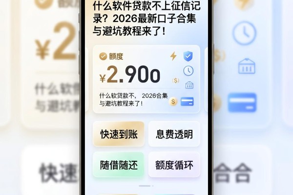 什么软件贷款不上征信记录？2026最新口子合集与避坑教程来了！
