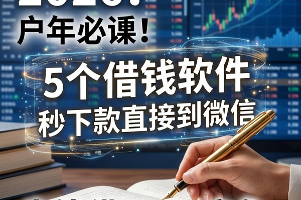 黑户必看!2026这5个借钱软件秒下款直接到微信,征信不好也能借2000应急