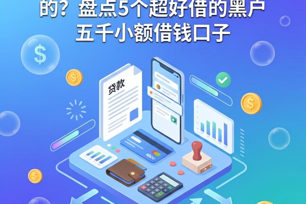黑户几千块小额贷款在哪贷的?盘点5个超好借的黑户五千小额借钱口子