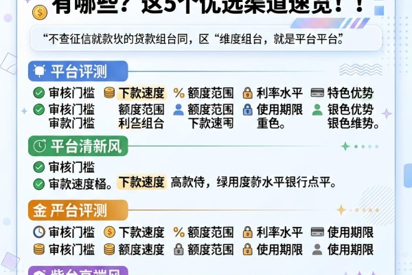 不查征信就能下款的贷款平台有哪些?这5个优选渠道速览!