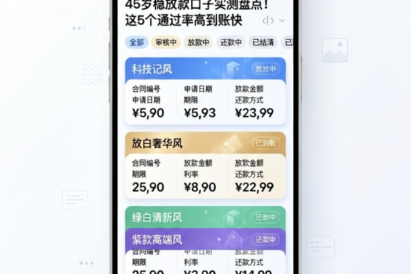45岁稳放款口子实测盘点！这5个通过率高到账快