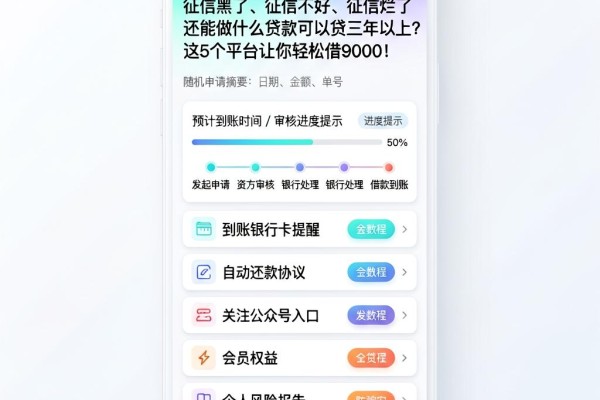征信黑了、征信不好、征信烂了还能做什么贷款可以贷三年以上?这5个平台让你轻松借9000!