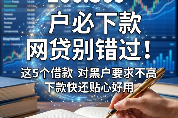 黑户必下款的网贷别错过!这5个借款app对黑户要求不高,下款快还贴心好用
