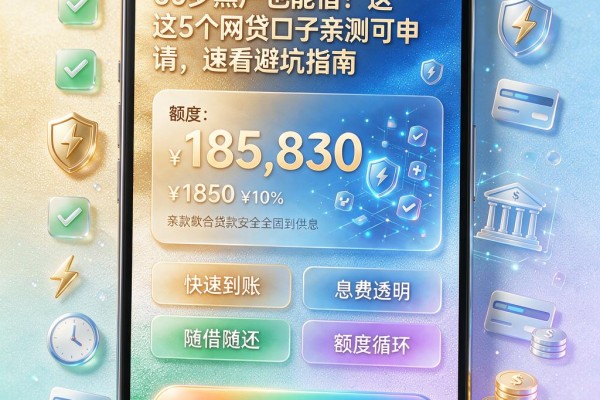 60岁黑户也能借!这5个网贷口子亲测可申请,速看避坑指南