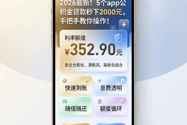 2026最新!5个app公积金贷款秒下2000元,手把手教你操作