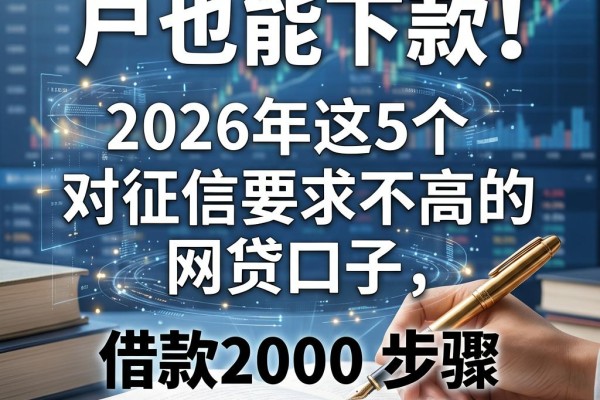 黑户也能下款!2026年这5个对征信要求不高的网贷口子,借款2000步骤简单易上手