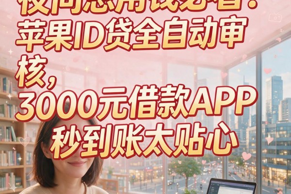 夜间急用钱必看!苹果ID贷全自动审核,3000元借款APP秒到账太贴心