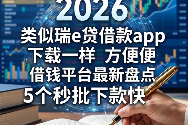 类似瑞e贷借款app下载一样方便的借钱平台2026最新盘点,这5个秒批下款快