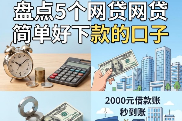 2026必看!盘点5个网贷简单好下款的口子,2000元借款秒到账