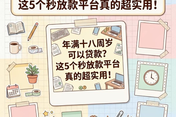 年满十八周岁可以贷款?这5个秒放款平台真的超实用!