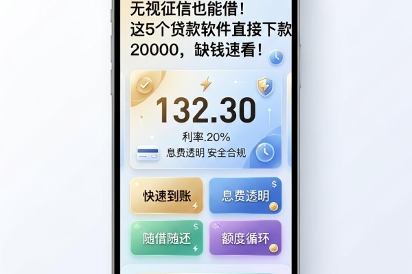 无视征信也能借！这5个贷款软件直接下款20000，缺钱速看