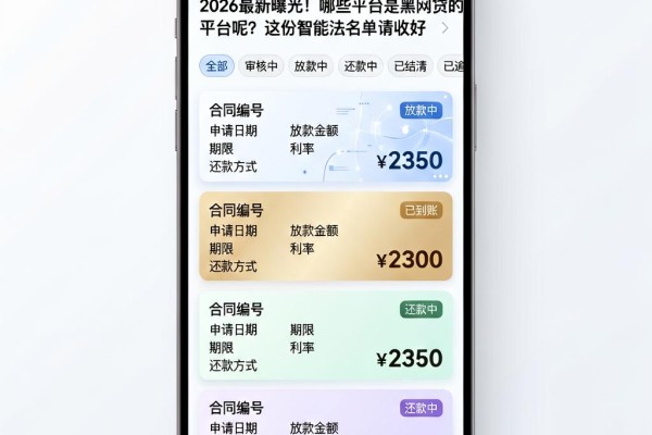 2026最新曝光!哪些平台是黑网贷的平台呢?这份智能法名单请收好