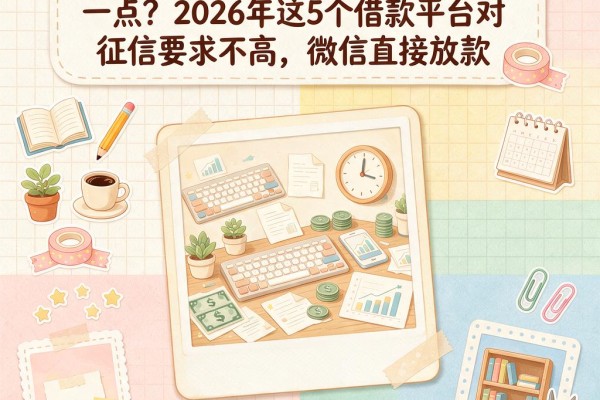 黑户必看!哪种贷款软件好一点?2026年这5个借款平台对征信要求不高,微信直接放款