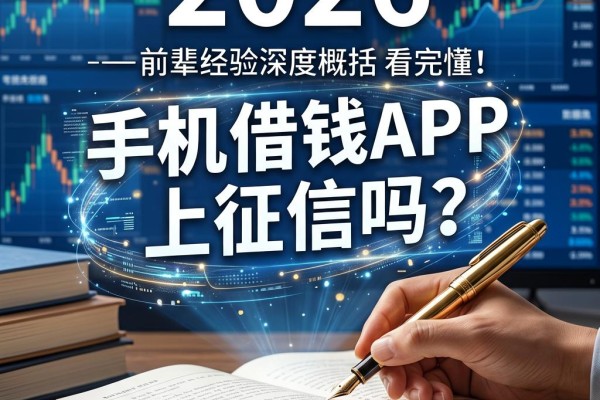手机借钱APP上征信吗？2026年前辈经验深度概括，看完秒懂！