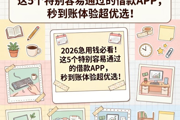 2026急用钱必看！这5个特别容易通过的借款APP，秒到账体验超优选