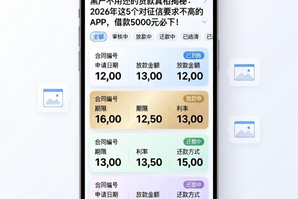 黑户不用还的贷款真相揭秘:2026年这5个对征信要求不高的APP,借款5000元必下!