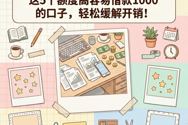 高额度易下款网贷盘点:这5个额度高容易借款1000的口子,轻松缓解开销!