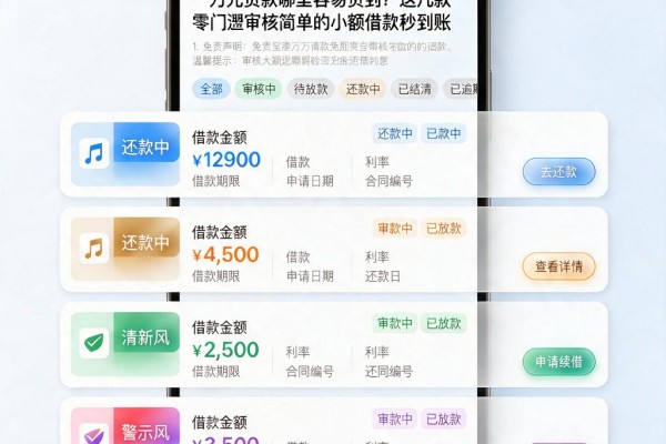 一万元贷款哪里容易贷到?这几款零门槛审核简单的小额借款秒到账