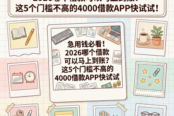 急用钱必看!2026哪个借款可以马上到账?这5个门槛不高的4000借款APP快试试