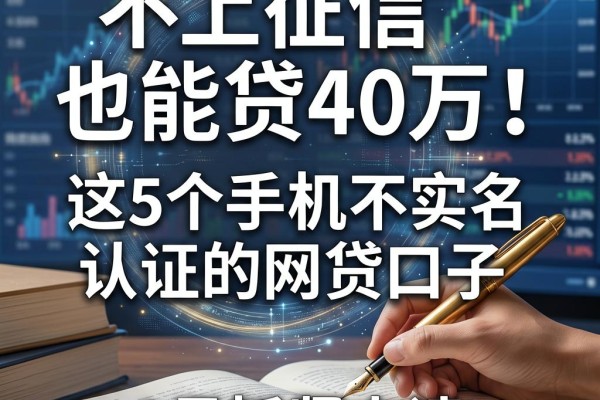 不上征信也能贷40万！这5个手机不实名认证的网贷口子，3月抓紧申请