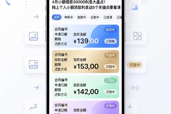4月小额借款30000利息大盘点!网上个人小额贷款利息这5个关键点要看清