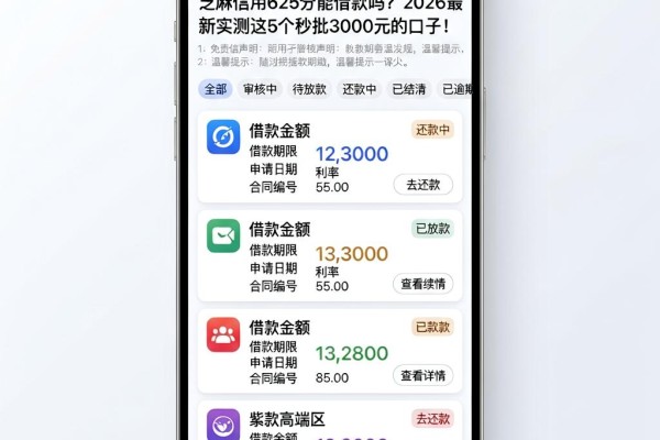 芝麻信用625分能借款吗?2026最新实测这5个秒批3000元的口子!