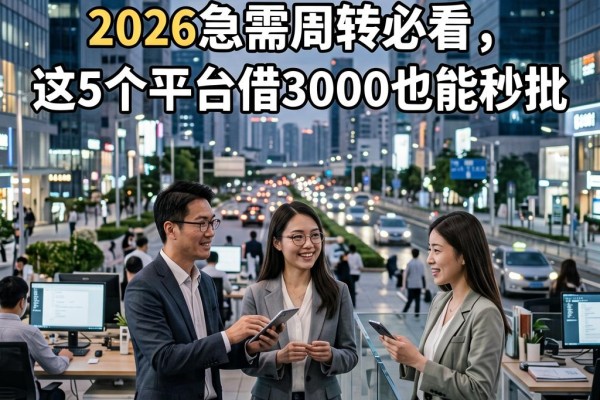 微信贷款1000必下口子来了！2026急需周转必看，这5个平台借3000也能秒批