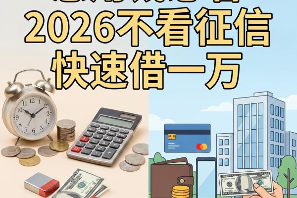 急用钱必看!2026不看征信快速借一万,这5个正规网贷渠道容易下款
