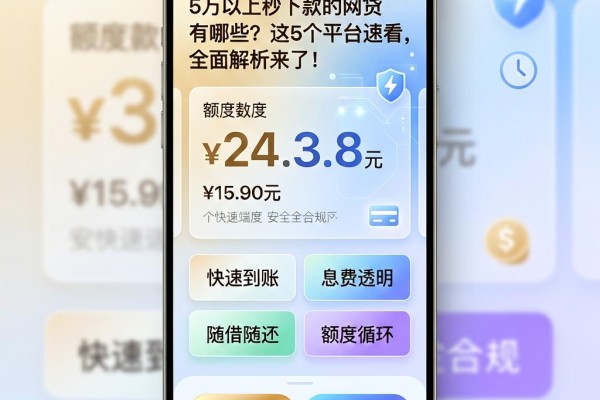 5万以上秒下款的网贷有哪些?这5个平台速看,全面解析来了